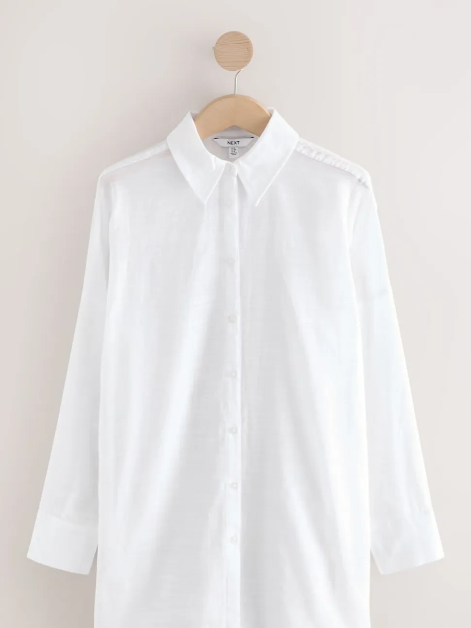 White Beach Cover-Up Shirt
