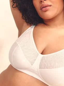 White B-H Total Support Full Cup Non Wire Cotton Ultimate Comfort Bra