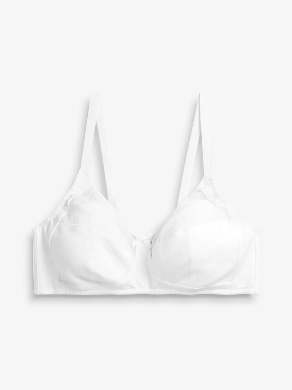 White B-H Total Support Full Cup Non Wire Cotton Ultimate Comfort Bra
