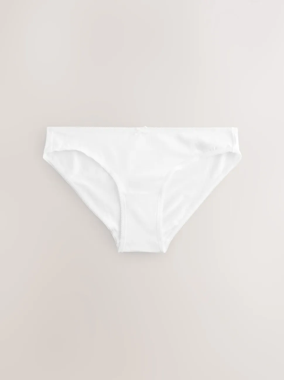 White Bikini Cotton Rich Knickers 5 Pack