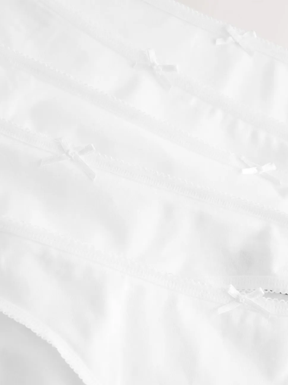 White Bikini Cotton Rich Knickers 5 Pack