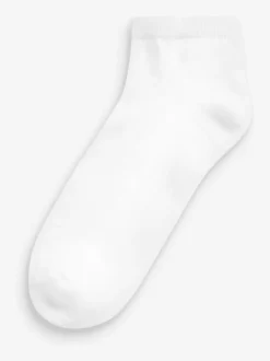 White Cushion Sole Trainer Socks 4 Pack
