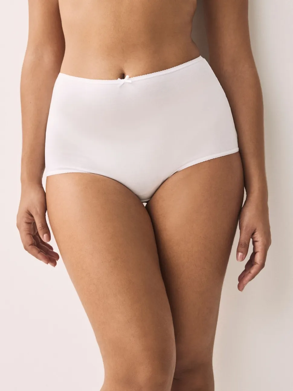 White Full Brief Cotton Rich Knickers 5 Pack