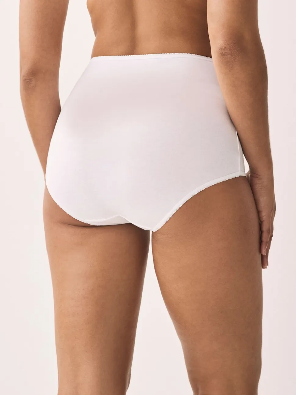 White Full Brief Cotton Rich Knickers 5 Pack