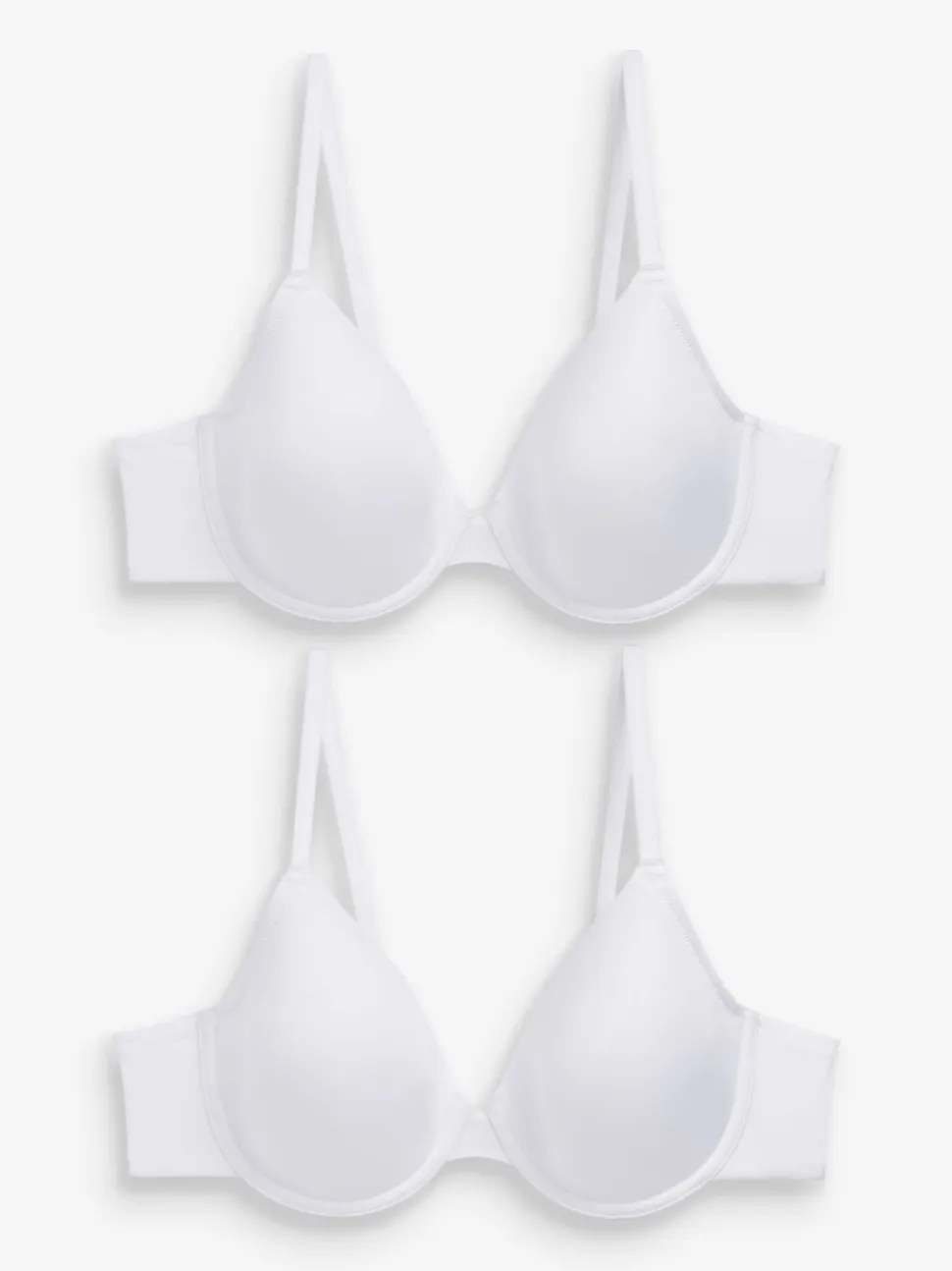 White Full Cup A-E Smoothing Ultimate Comfort Bras 2 Pack