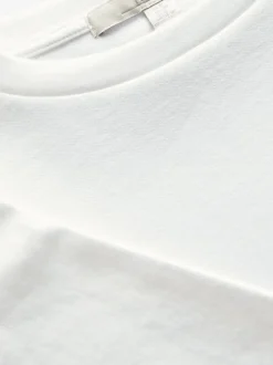 White Heavyweight Short Sleeve Crew Neck T-Shirt