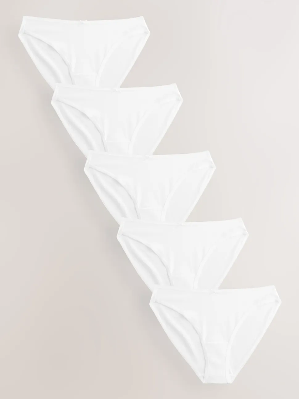 White High Leg Cotton Rich Knickers 5 Pack