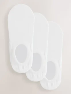 White Invisible Socks 3 Pack