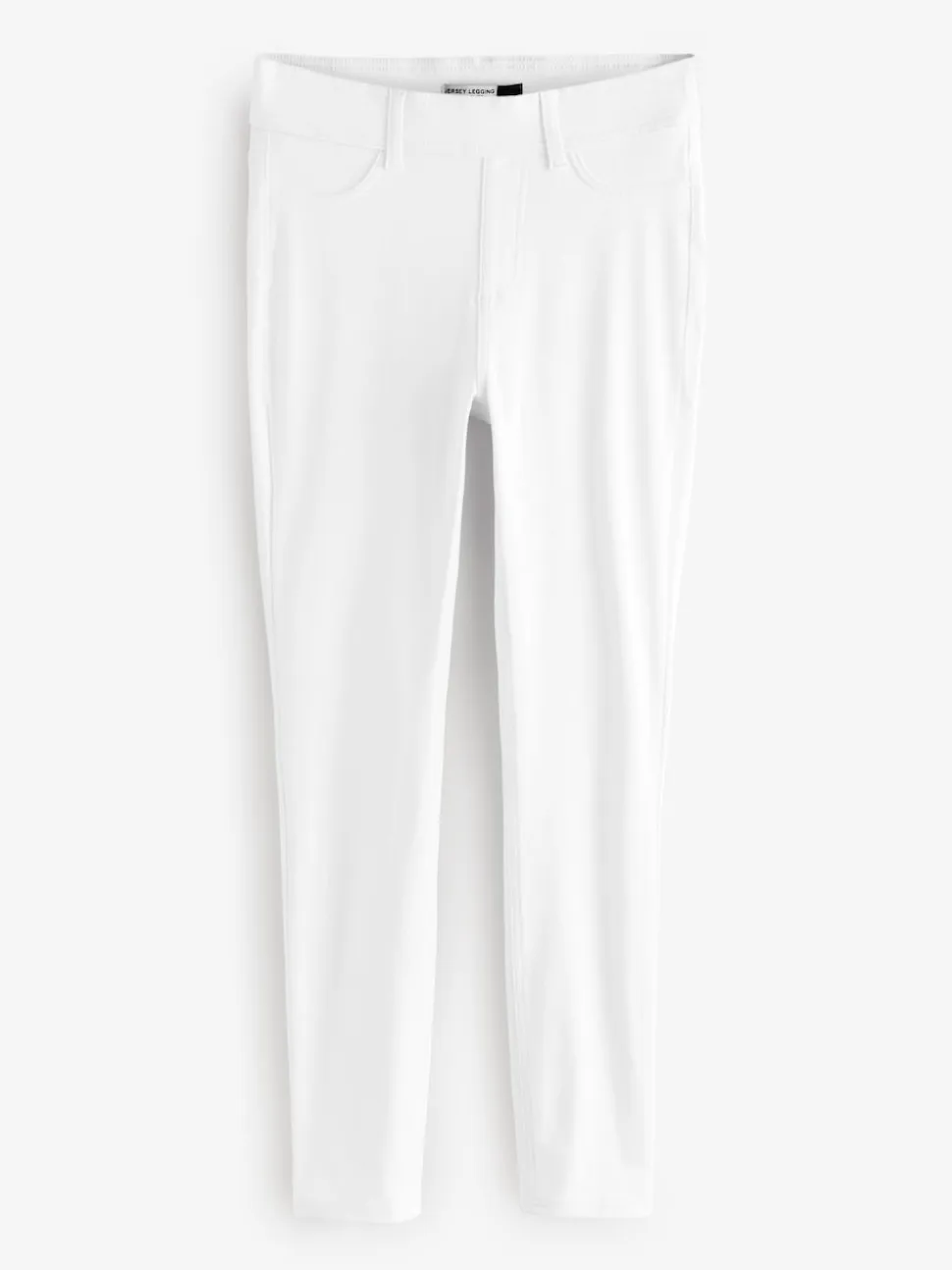 White Jersey Denim Leggings