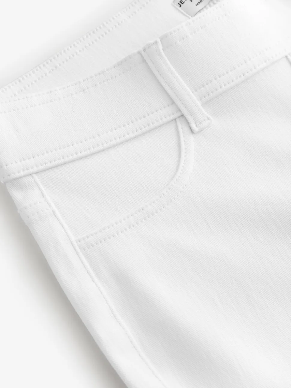 White Jersey Denim Leggings