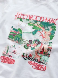 White License Fleetwood Mac Graphic Short Sleeve Crew Neck T-Shirt