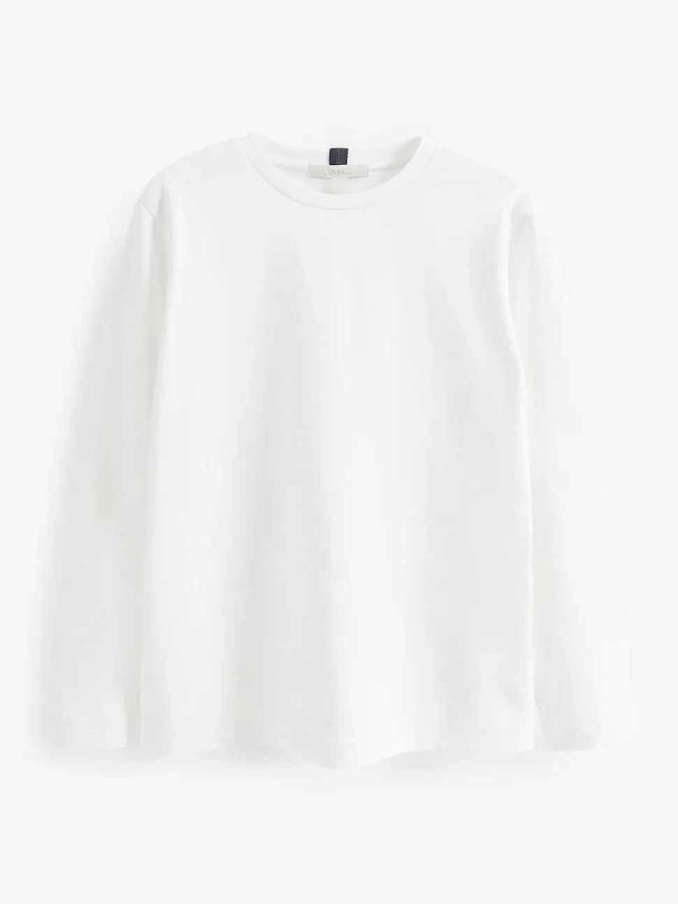 White Long Sleeve Heavyweight Crew Neck T-Shirt