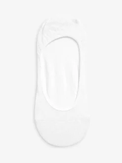 White Low Cut Invisible Footsie Socks 3 Pack