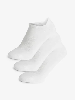 White Low Rise Sport Trainer Socks 3 Pack