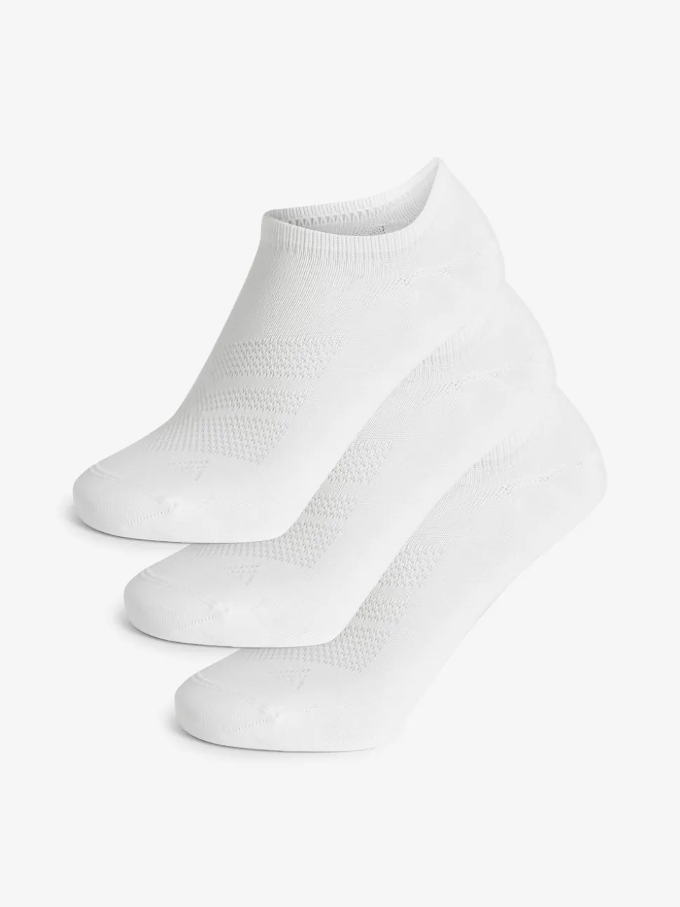 White Low Rise Sport Trainer Socks 3 Pack