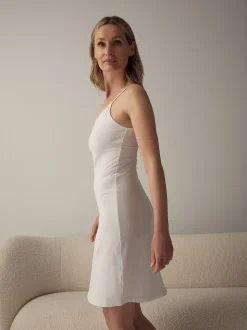 White Menopause Friendly Cooling Cotton Slip