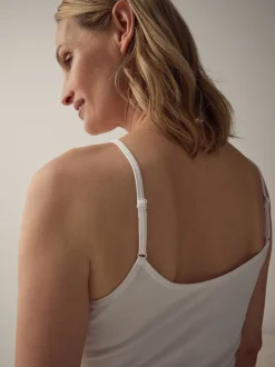 White Menopause Friendly Cooling Cotton Slip