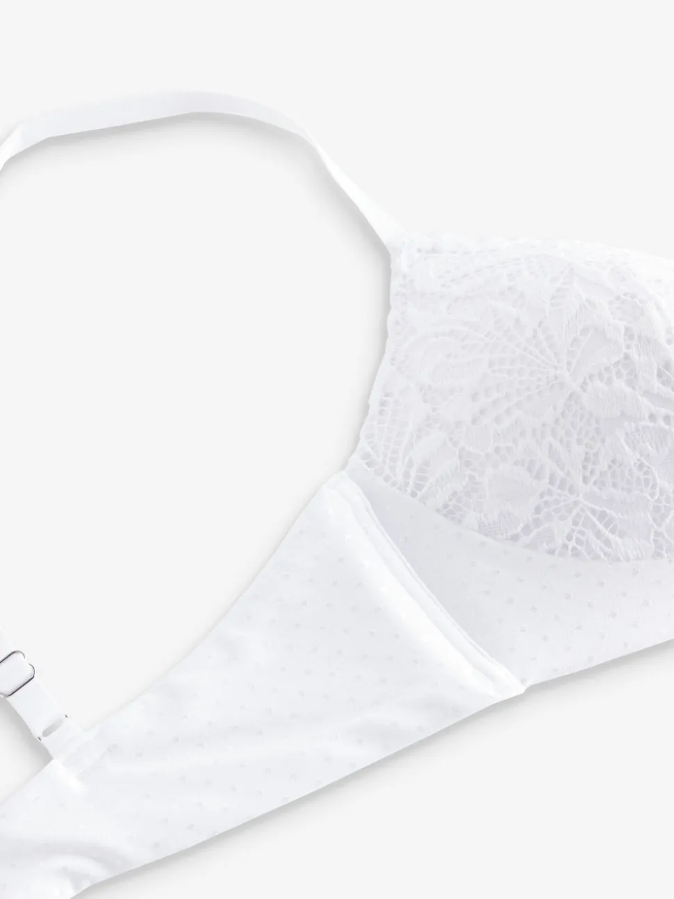 White Pad Non Wire Lace Ultimate Comfort Bra