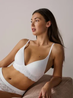 White Pad Non Wire Ultimate Comfort Lounge Bra