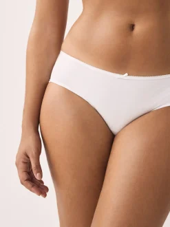 White Short Cotton Rich Knickers 5 Pack