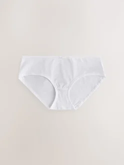 White Short Cotton Rich Knickers 5 Pack