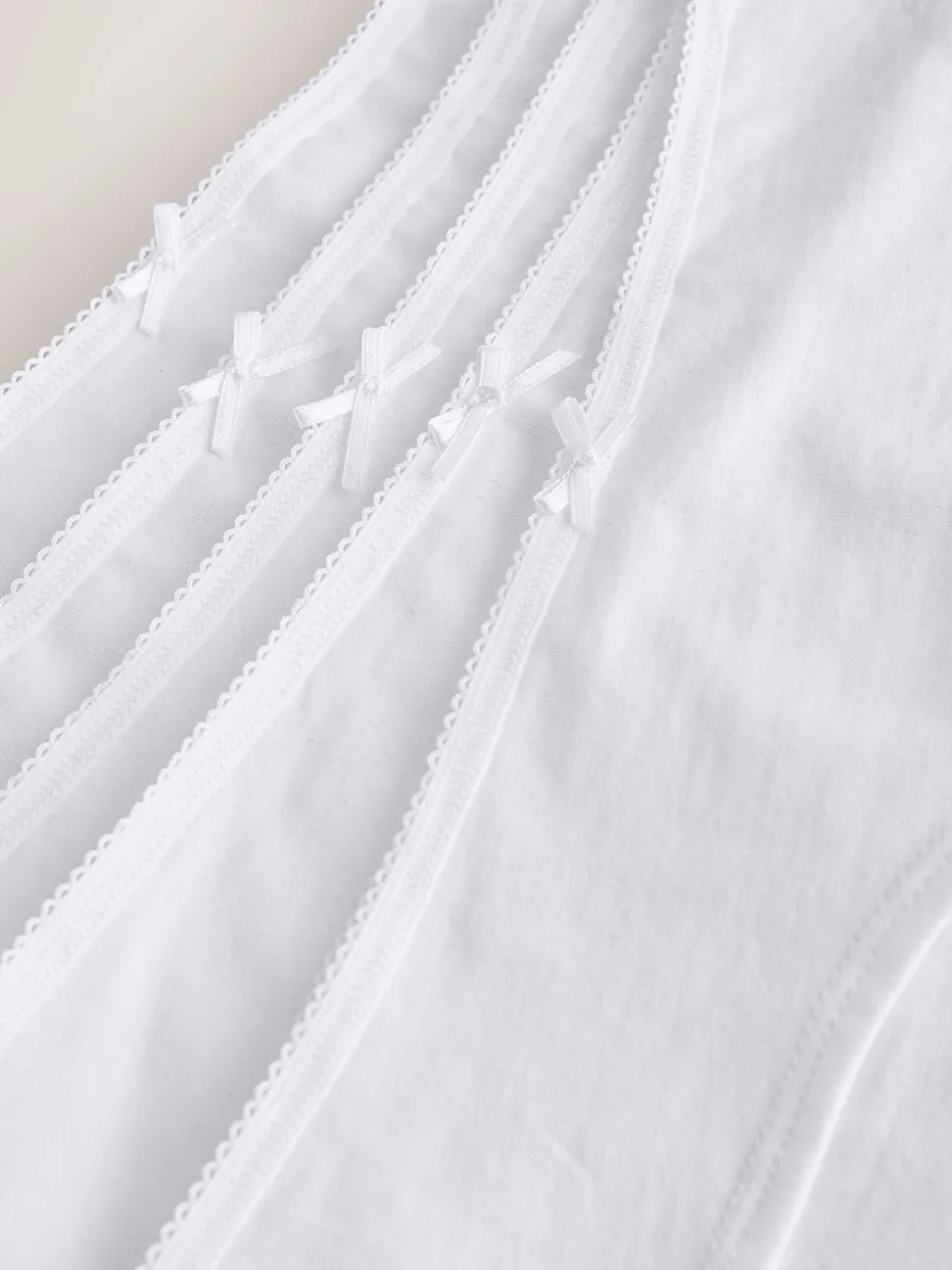 White Short Cotton Rich Knickers 5 Pack