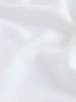 White Short Sleeve Shirt with Linen