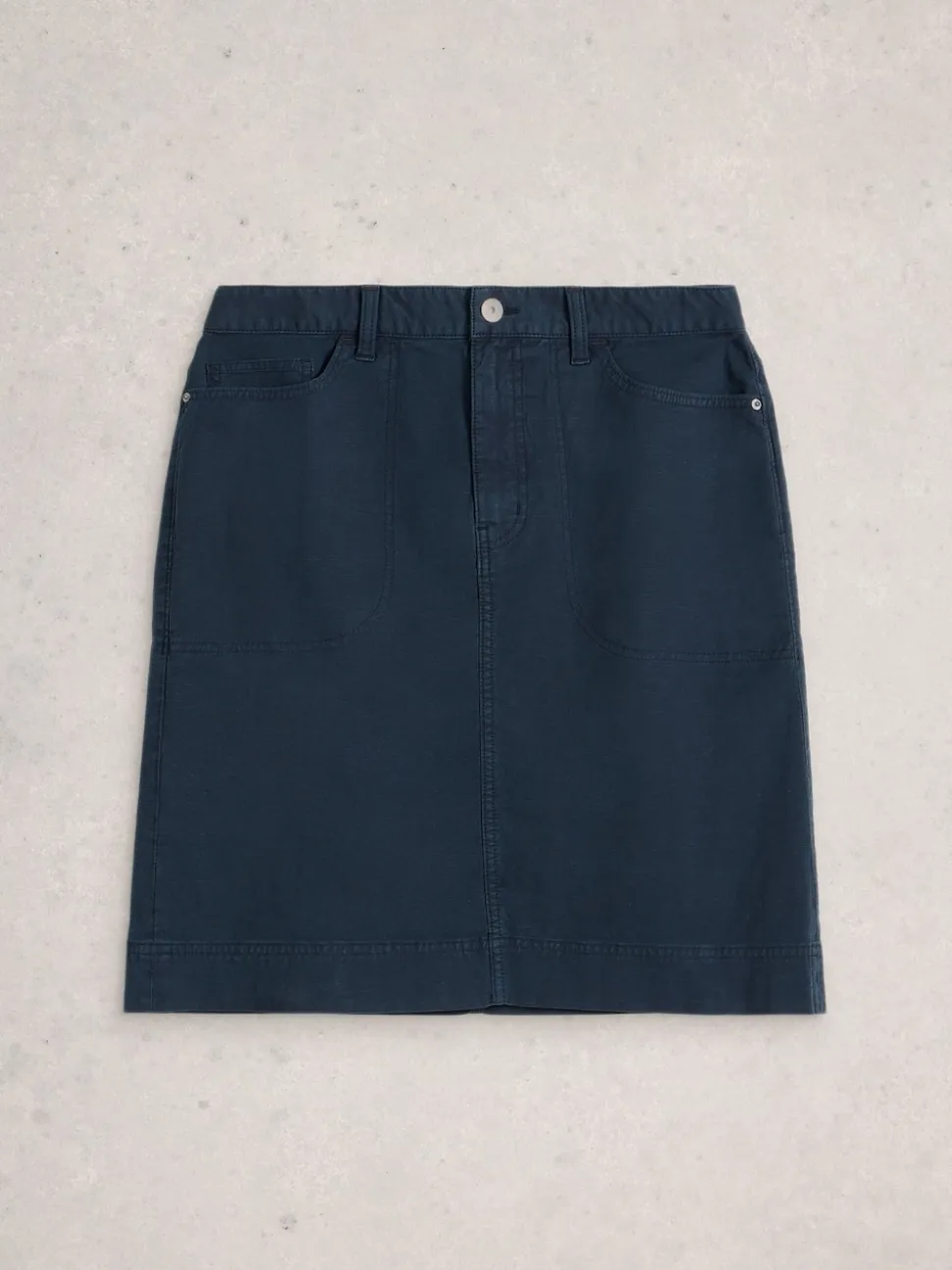 White Stuff Blue Tia Chino Skirt