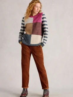 White Stuff Brown Twister Cord Trousers