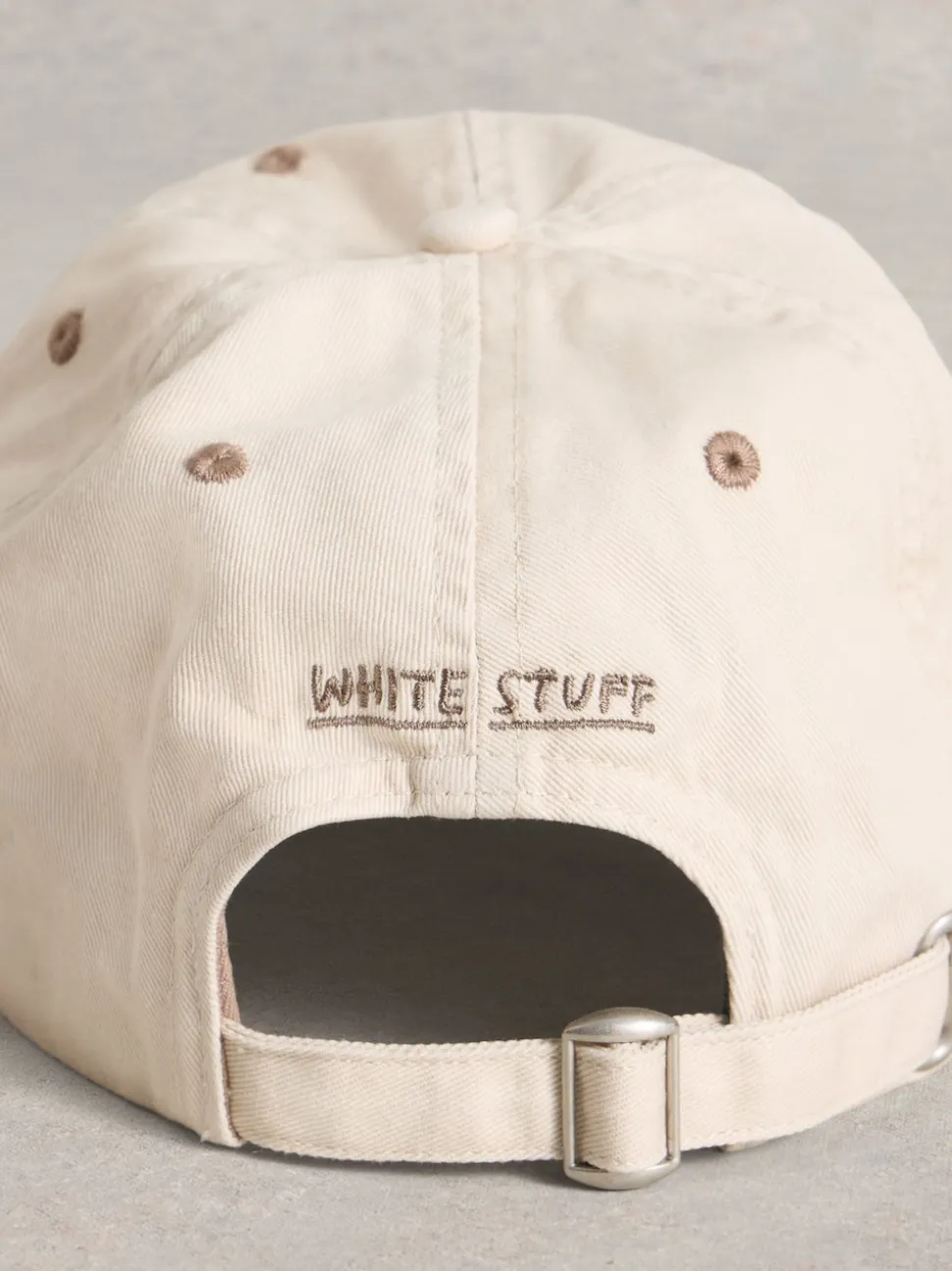 White Stuff Cream 100% Cotton Baseball Cap