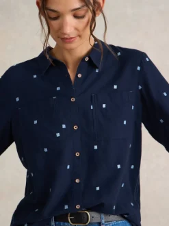 White Stuff Dark Blue Sophie Shirt