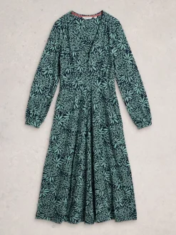 White Stuff Dark Green Megan Jersey Dress