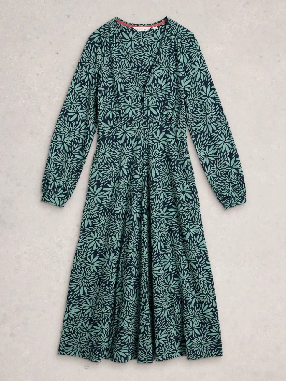 White Stuff Dark Green Megan Jersey Dress