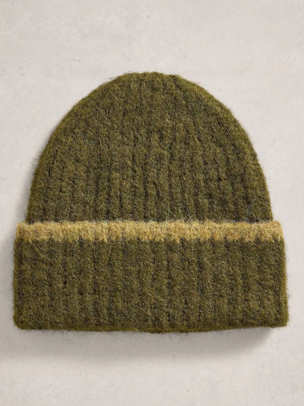 White Stuff Green Emma Knitted Beanie