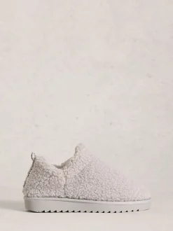 White Stuff Grey Borg Slipper Booties