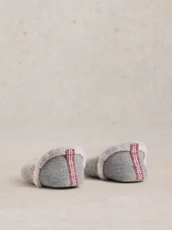 White Stuff Light Grey Reya Closed Back Slippers