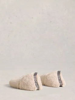 White Stuff Natural Reya Closed Back Slippers