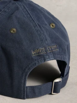 White Stuff Navy 100% Cotton Baseball Cap