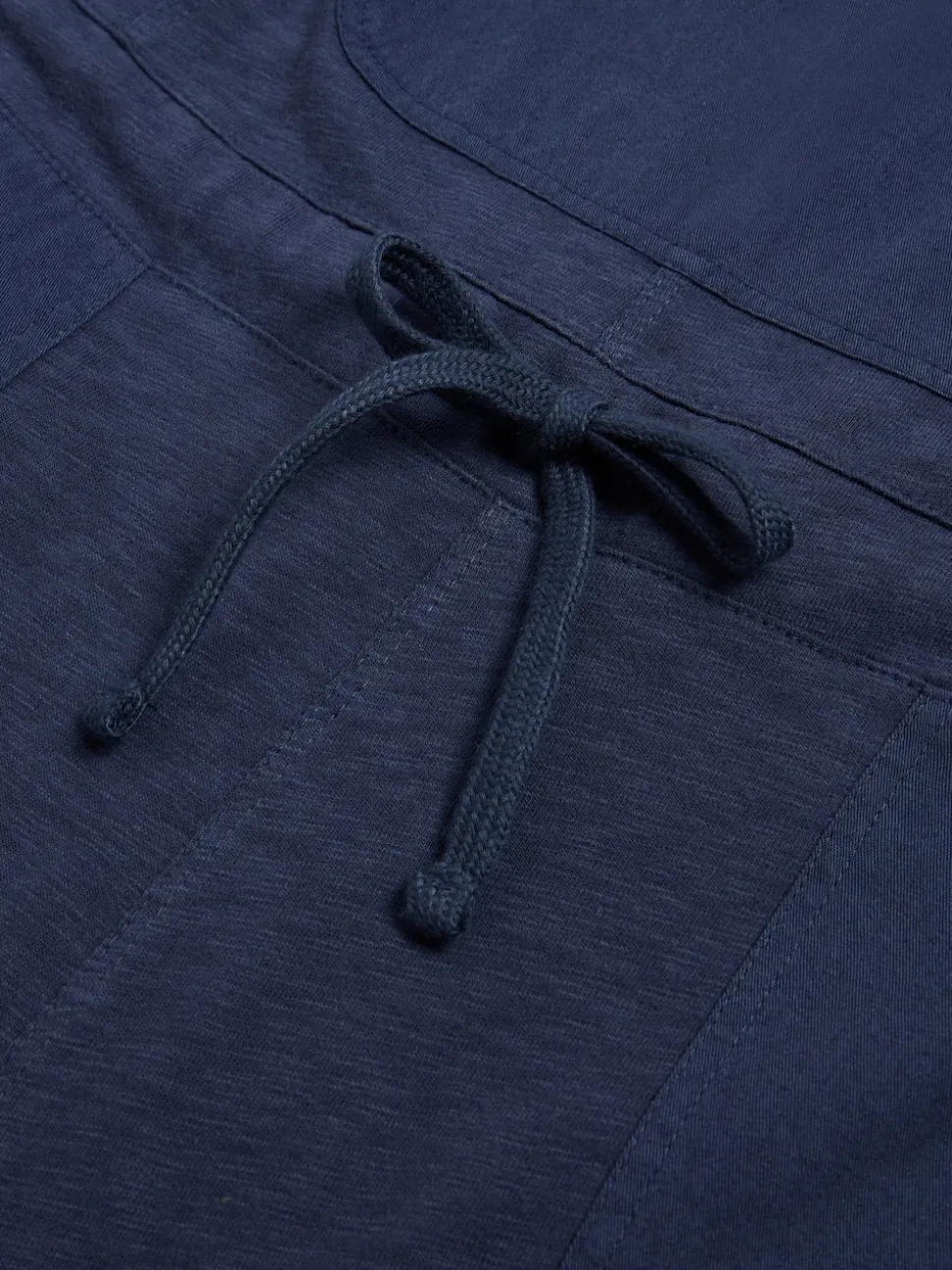White Stuff Navy Blue 100% Cotton Jersey Daphne Dungarees