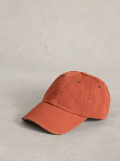 White Stuff Orange 100% Cotton Baseball Cap
