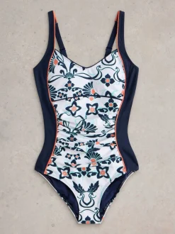 White Stuff White Splash Control Swimsuit