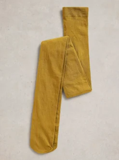 White Stuff Yellow Patty Plain Tights