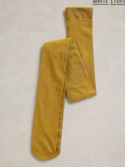 White Stuff Yellow Patty Plain Tights