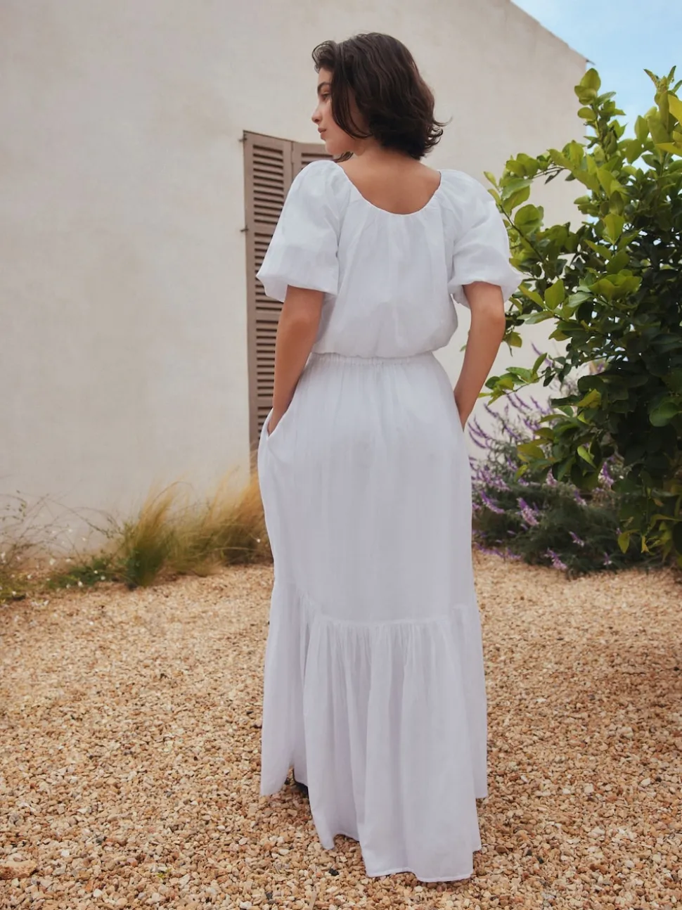 White Summer Maxi Skirt