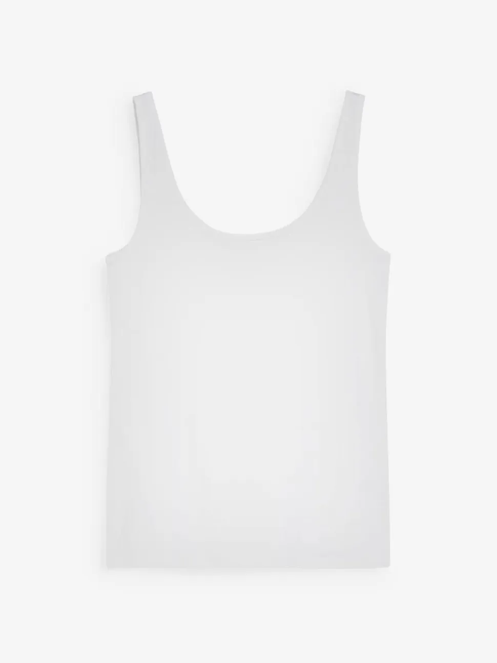 White Thick Strap Vest