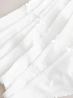 White Thong Cotton Rich Knickers 7 Pack
