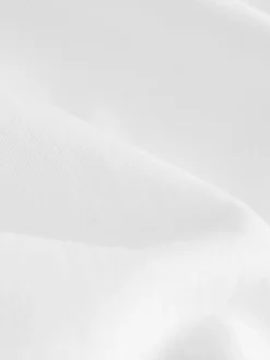 White V-Neck Cap Sleeve T-Shirt