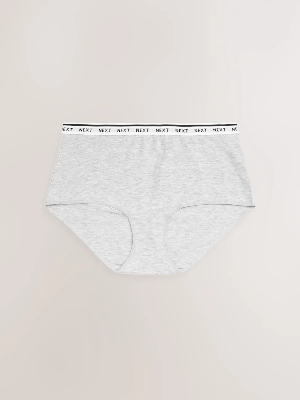 White/Black/Grey Midi Cotton Logo Knickers 4 Pack