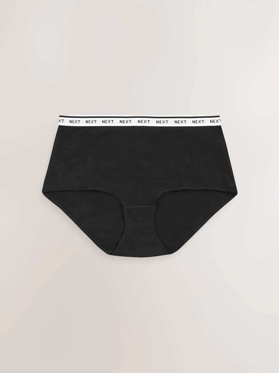 White/Black/Grey Midi Cotton Logo Knickers 4 Pack