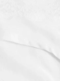 White/Black/Grey Short Cotton Lace Knickers 4 Pack